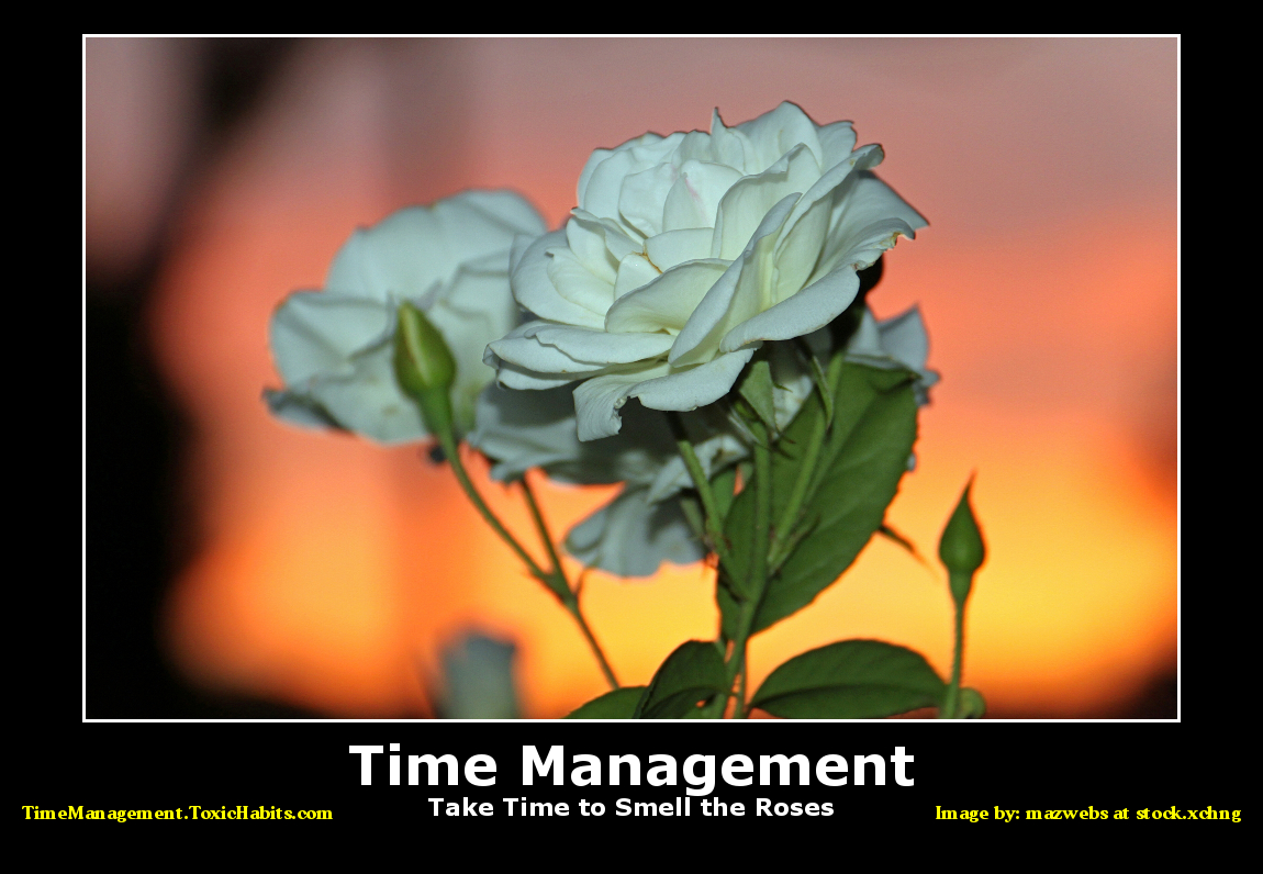 Time Management - Take Time to Smell the Roses